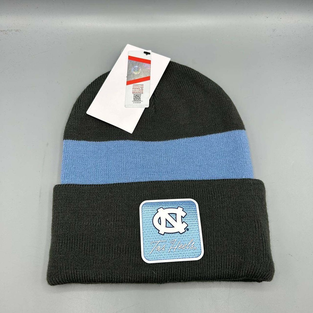 Air Jordan North Carolina Tar Heels Hat Men Black Blue Cuffed Beanie Cap New